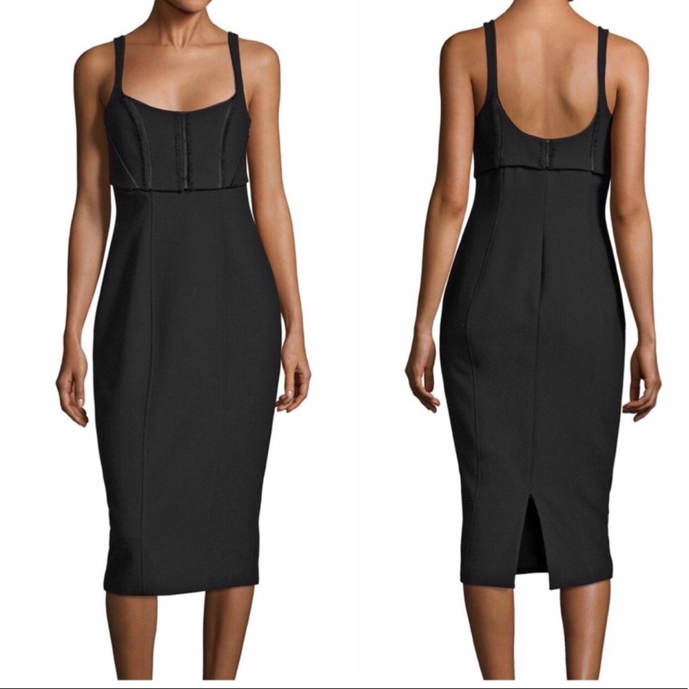 Cinq a Sept Bustier Black Dress